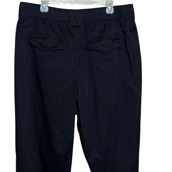 Lane Bryant Womens Crop Pants Size 18 Black Drawstring Relaxed Elastic Waist - Picture 11 of 12